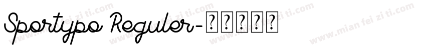 Sportypo Reguler字体转换